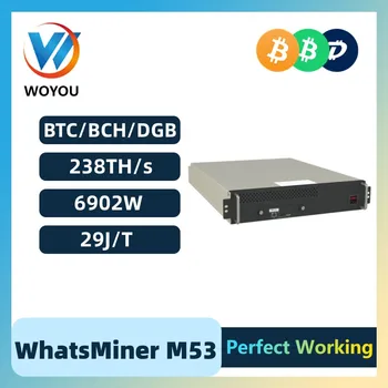 Полностью Новый WhatsMiner M53 238TH / s с гидроохлаждением и нулевым уровнем шума BTC Crypto Btc Майнинг-машина Asic Miner Bitcoin