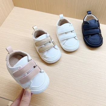 Осенняя новая детская обувь для мужчин и женщин из искусственной кожи на мягкой подошве, обувь для малышей на мягкой подошве от 0 до 1 года, обувь для малышей 2788