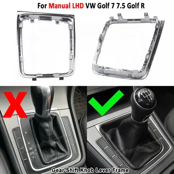 Для VW Manual Golf 7 7.5 Golf R Ручка Переключения Левой Ведущей Передачи Рычаг Рычага Переключения Передач Рамка Кронштейна Круговая Ручка Переключения Передач 5GG713203A