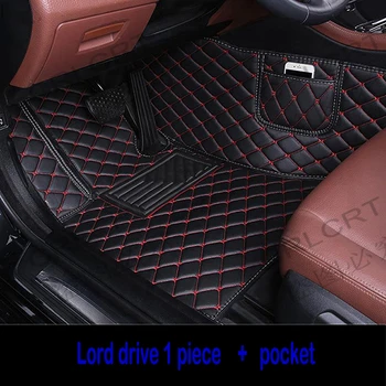 Автомобильные коврики CRLCRT для Honda Odyssey 5 мест 2004-2018 2019 Пользовательские внутренние детали автомобиля карманный коврик для укладки
