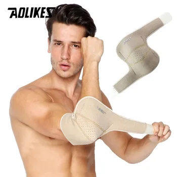 AOLIKES 1 шт., регулируемый бандаж для поддержки теннисного локтя, защитные накладки для ремня гольфиста, бандаж для латерального болевого синдрома при эпикондилите.
