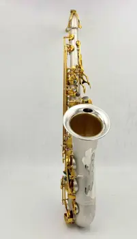 Восточная музыка Си-бемоль pro использует атласный посеребренный золотой ключ тенор-саксофон