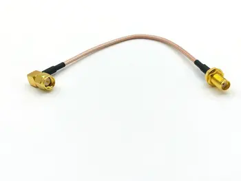 50шт прямоугольный штекер SMA к штекеру SMA с косичкой-гайкой RG316 кабель