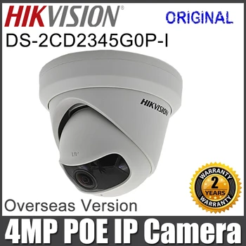 Оригинальная Сетевая Камера Hikvision DS-2CD2345G0P-I 4MP 1.68 мм Со Сверхширокоугольной Фиксированной Турелью IP-Камера Безопасности POE Слот для SD-карты