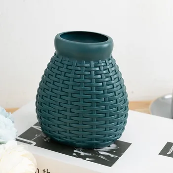 Декоративные вазы, креативные пластиковые вазы, современный минималистичный декор для дома, украшения для гостиной, вазы для цветочных композиций