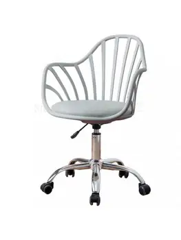 Скандинавский простой и удобный кресельный подъемник для общежития для персонала офисное кресло белое рабочее кресло для учебы студенческое вращающееся кресло