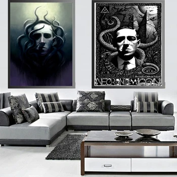 Плакат Лавкрафта с HD-принтом, современное украшение дома, картина на холсте, настенное искусство в гостиной, Бескаркасная