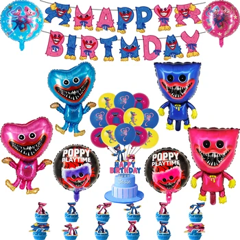 Игровые шары Disney Play Time для вечеринок, набор украшений, аниме-баллон, баннер с Днем рождения, баллоны для торта для детей и мальчиков