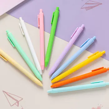 50шт Шариковая ручка карамельного цвета, милые ручки для печати, канцелярские принадлежности, студенческая ручка, школьные канцелярские принадлежности для письма