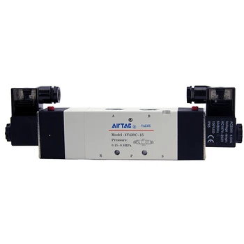 Электромагнитный клапан серии AirTAC 4V430C15A 4V430C15B 4V430C15C 4V430C15E 4V430C15F 4V400 (5/2-ходовой, 5/3-ходовой)