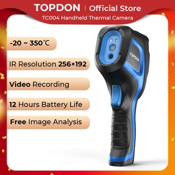 TOPDON TC004 С высокой точностью разрешения 256 * 192 Ручной инфракрасный тепловизионный сканер, камера для обработки изображений, устройство для анализа изображений на ПК