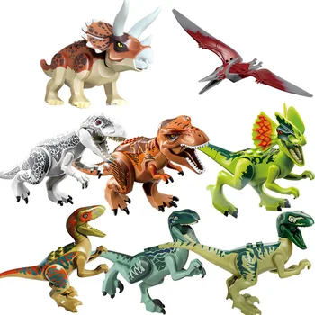 Серия динозавров Velociraptor Pteranodon Dilophosaurus собранная развивающая игрушка подарок для мальчиков и девочек