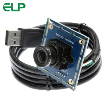 ELP Mini 720p Веб-камера USB Модуль Камеры 1.0 Мегапиксельная CMOS OV9712 HD Бесплатный Драйвер Промышленной Камеры для 3D-принтера, Машинного Зрения