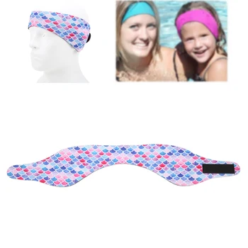 Водонепроницаемая повязка на голову для плавания, регулируемая для защиты от попадания воды, ушная повязка для купания, плавания, дайвинга, ушная повязка для детей и взрослых