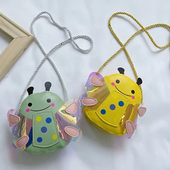 Мультяшная сумка-мессенджер Little Bee, прекрасный детский кошелек для монет из искусственной кожи, сумки, аксессуары для милых принцесс для девочек, сумки через плечо.