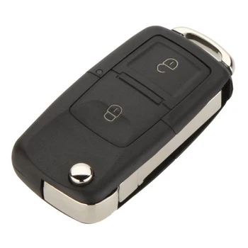 Сменный 2-кнопочный пульт дистанционного управления без ключа, складной автомобильный брелок для ключей, чехол и накладка для кнопок, совместимые с Golf MK4 Bora