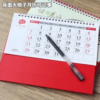22024-Летний Кролик простой бизнес-ландшафтный календарь пользовательский настольный календарь в китайском стиле