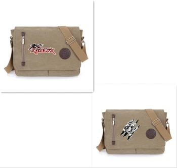 Логотип аниме Bungo Stray Dogs, новая наклонная сумка через плечо для мальчиков и девочек, сумка на одно плечо, школьная сумка
