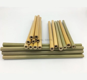FEDEX 1000шт Бамбуковые Соломинки для Питья длиной 20 см Многоразового Использования