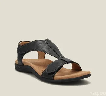 Повседневная женская обувь, летние Новые модные удобные легкие пляжные сандалии с закрытым носком, большие женские сандалии на танкетке 43 размера