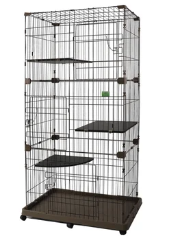 Клетка для кошек трехслойная клетка для кошек, смелая и расширяющаяся, из массива дерева Springboard Home Indoor Super