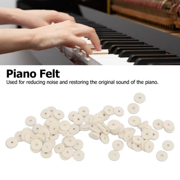 90шт 1/2 мм Шайба из войлока для фортепиано, войлочные шайбы для пианино, накладки для настройки пианино, аксессуары для музыкальной клавиатуры, аксессуары для фортепианной клавиатуры