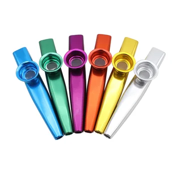 Металлические Казу Дошкольные Развивающие Игрушки Музыкальные Инструменты Флейты для Детей (Случайный цвет)