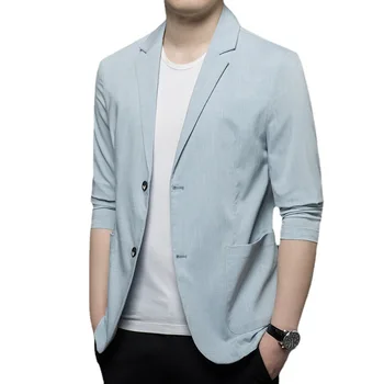 6229-2023 Костюм мужская одежда осенние сенсорные костюмы мужская корейская версия Slim Single Western business casual Western service мужчины