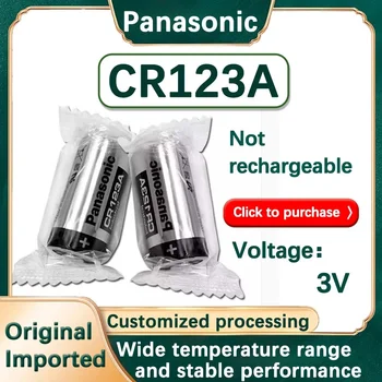 10 шт. оригинального литиевого аккумулятора камеры Panasonic 123 3V Arlo CR123A CR17345 DL123A EL123A 123A