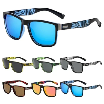 Поляризованные солнцезащитные очки Мужские спортивные очки для вождения Квадратные солнцезащитные очки для рыбалки для кемпинга пеших прогулок езды на велосипеде на открытом воздухе Очки UV400