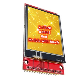 Дисплей 2,4-Дюймовый Красный Модуль С Сенсорной Печатной Платой 320*240 TFT ILI9341 RGB 65K Красочный 4-Проводной Интерфейс SPI