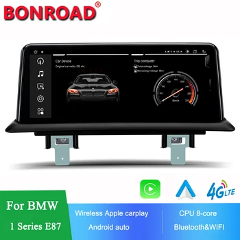 Bonroad Android Автомобильный Радиоплеер Мультимедийный для BMW 1 Серии E81/E82/E87/E88 с Bluetooth Wi-Fi GPS Стерео Авто Carplay