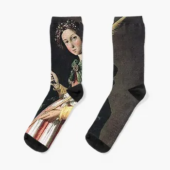 St. Apollonia - Носки Francisco de Zurbaran, забавные подарки, мужские носки, Роскошные брендовые женские носки