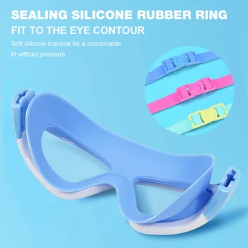 Профессиональные плавательные очки для девочек с мультяшными очками для плавания с затычкой для ушей, водонепроницаемые противотуманные очки для плавания для детей, подарки для детей