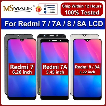 Для Xiaomi Redmi 7 ЖК-Дисплей 7A Дисплей Сенсорный Экран Для Redmi 8 Дисплей 8A ЖК-Дигитайзер В Сборе Запасные Части