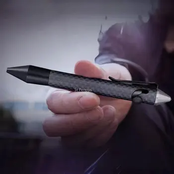 Тактическая ручка из углеродного волокна из вольфрамовой стали, многофункциональная мужская ручная ручка edc для самообороны, высококачественная ручка для подписи