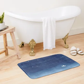 Гирлянда звезд 2, синяя акварель, коврик для ванной, предметы для ванной комнаты, наборы аксессуаров для ванной, прихожие, коврик для ног, коврик для ног
