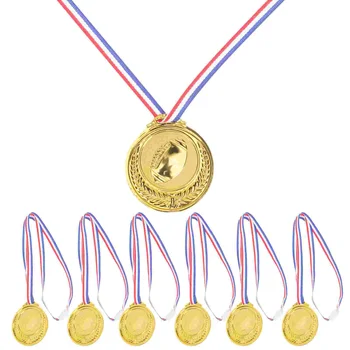 6 шт. декоративных медалей, подвесных медалей для спортивных игр, наградных медалей, аксессуаров