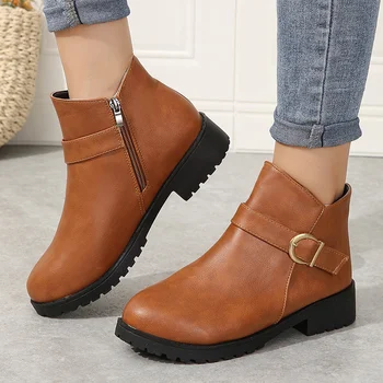 Зимняя обувь, новые женские ботинки из натуральной кожи на танкетке, нескользящие женские ботинки, теплые ботинки для мамы большого размера, зимние ботинки Famale