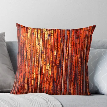 Абстрактная подушка в оранжевую полоску, роскошные декоративные подушки для гостиной, эластичный чехол для дивана, роскошный чехол для подушки