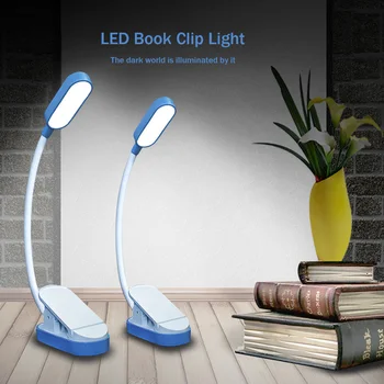 9 светодиодных ламп для чтения Перезаряжаемая Лампа для чтения 3 Цветовых температуры Гибкая Лампа для чтения книг с клипсой на гусиной шее Для любителей книг