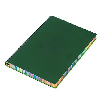 Студенческий блокнот Rainbow Color Edge, утолщенный блокнот Rainbow Color Edge из искусственной кожи формата А5 с прочной застежкой для офиса