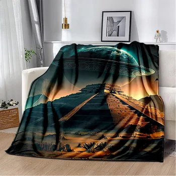 Египетская пирамида, знаменитое архитектурное одеяло, мягкое покрывало для дома, кровати, дивана, покрывала для пикника, путешествия, одеяло для отдыха, детское одеяло