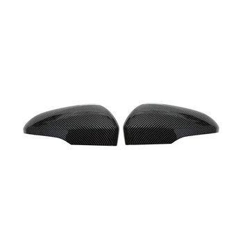 Автомобильная черная крышка зеркала заднего вида из углеродного волокна, крышка корпуса зеркала заднего вида для стандарта США Mondeo 2013-2021