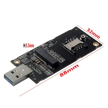 M.2 к USB3.0 плата разработки NGFF к USB 3,0 карта адаптера для Quectel EM160R-GL EM120R-GL EM12-G EM06-A EM06-E EM05-E EM05-A