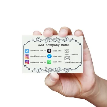 100шт пользовательские карты визитная карточка Белая бумага коричневый Крафт Ваш собственный дизайн Односторонняя Бесплатная доставка 85x50 мм