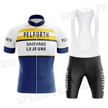 Комплекты Майо для велоспорта с коротким рукавом, Велосипедная одежда, спортивная Дышащая одежда, мужские шорты-нагрудники для триатлона из лайкры