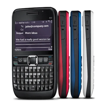 Оригинальный мобильный телефон E63 GSM 3G Wifi 2MP Разблокированный Мобильный телефон QWERTY Русско-Арабская клавиатура. Сделано в Финляндии 15 лет