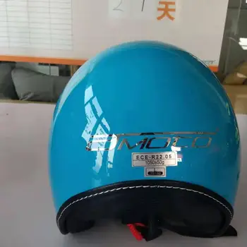 Ярко-синий мотоциклетный шлем с сертификатом 818 Half Face DOT высокого качества